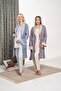 Women's Blue Winter Special Design Maternity Pajama Set 3-Piece Set