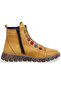 Yellow Genuine Leather Boots - Model Name New Kahlo - 3