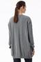 Knitted Detailed Stoned Knitwear Tunic Gray - 4