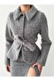 Kaşe Takım - Belted Slit Detailed Skirt & Jacket Combination - 7