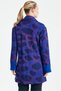 KRUVAZE BUTTONED FRONT PATTERNED CARDIGAN SAX - 4