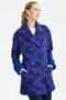 KRUVAZE BUTTONED FRONT PATTERNED CARDIGAN SAX - 3
