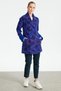 KRUVAZE BUTTONED FRONT PATTERNED CARDIGAN SAX - 2