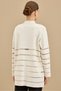 Knitted Detailed Knitwear Rayon Cardigan Vani̇lla - 4