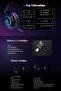 HeroaD V200 RGB 7.1 Kablosuz Gaming Oyuncu Kulaklığı 3 Modlu (BT, 2.4Ghz, Type-C) PC - PS5 - 4