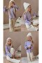 Girl's Cotton Ribbed Flared Winter Set - 3
