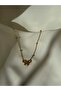 Steel Ribbon Charm Necklace - 2