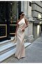 Premium Trend Stylish Scarf-Detail Satin Long Dress - 2