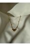 Steel Ribbon Charm Necklace