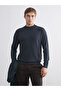 Esvab • Modern & Distinctive Half Fisherman Roba Collar Long Sleeve Men's Knitwear Sweater