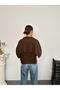 Knitted winter crew neck cape buttoned cardigan - 2