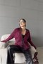 Leopard Patterned Crew Neck Knitwear Cardigan Aw25Hi0040