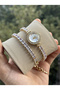 Special Series Wrist-Wrapped Zircon Baguette Stone Elegant Minimal Case Women's Wristwatch