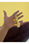 3D Silicone Good Luck Written Yellow Hat Figure Keychain, Bag Ornament - 2