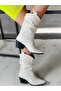 Tokyo White Stone 6 cm Heel Dallas Boots Bottie - 2