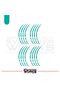 Honda Pcx Sticker Wheel Rim Sticker 16-Piece Pcx Lettered Wheel Rim Sticker - 2