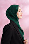 Silk Shawl with Detailed Embroidery - Emerald - 3