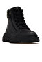 Women's Genuine Leather Boots Casual Boots 25K D25Kb-8055 Z Black - 4