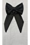Satin Fabric Tail Buckle Black and Burgundy Color 2 Pieces