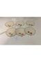Presentation Holder Within the Tray with Hand-Embroidered Napkins, 6 Pieces, Multicolor