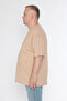 Black Horn Men's Crew Neck 100% Cotton Oversize T-Shirt - 5