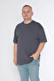Black Horn Men's Crew Neck 100% Cotton Oversize T-Shirt - 4