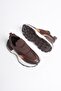 Women's Stretch Sneakers with Bronze Detail Coffee Bravina - 4