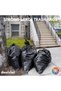 Outdoor Trash Bags, 21 Count, 30 Gallons (114L), Flap Tie, 2FT 6IN x 2FT 9IN - Black - 3