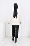 Heart Embroidered Knitwear Sweater N3254 Stone Color - 4