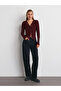 32055 Long Sleeve Cardigan-Burgundy - 5
