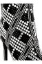 Women Rhinestones Studded Stiletto Heel Boots in Black - 4