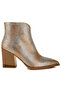 Women Rhinestones Embellished Ankle Boots in Gold