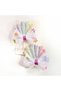 White Set of 2 Shiny Sea Shell with Bow School Nursery Children Baby Hair Clip 02