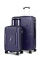 Set of 2 ABS Hardside Luggage | Small 20-Inch 10KG & Large 28-Inch 30KG 8-Wheel Suitcase – Navy