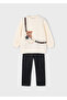 Girl's Printed Sweatshirt and Leggings Set (Ages 4-10) – Comfortable, Casual and Stylish Combination - 3