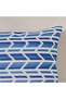 Woven Cushion | Outdoor Throw Pillow for Garden & Patio Decor | 45x45cm - Cypress Dazzling Blue - 2