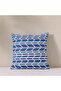 Woven Cushion | Outdoor Throw Pillow for Garden & Patio Decor | 45x45cm - Cypress Dazzling Blue