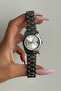 Goldos Model Round Case Silver Color Women's Wristwatch with Calendar - 5
