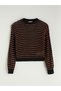 Özmarka New Season Crew Neck Striped Women's Knitwear Sweater - 5