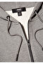 Men's Zippered Gray Melange Sweatshirt 066979 -34686 - 6