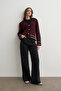 Striped Cardigan with Epaulet Detail - 4