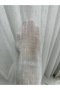 Lightweight Fringe Striped Linen Tulle Curtain 1/3 Tight Pleat - 4