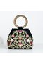 Mexi Handcrafted Nature Embroidered Design Bracelet Ring Satchel Bag for Casual & Evening Party - 2