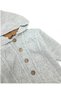 Hooded Buttoned Winter Knit Jumpsuit, 3-6-9-12 Months Knit Jumpsuit - 5
