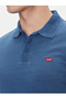 Men's Blue Straight Cut Polo T-Shirt Housemark - 35883-0271 - 2