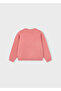 Girls' Long Sleeve Printed Sweatshirt (4-10 Years) – Orange, Soft Texture - 4