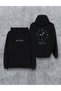 10 November Mustafa Kemal Atatürk Printed Black Hooded Hoodie Sweatshirt Hoodie