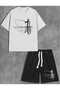 Men's Fisherman Themed Shorts Set