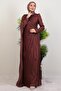 İlkin Yoryo Evening Dress Rose Brown
