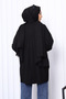Black Crew Neck Mercerized Knitwear Tunic - 4